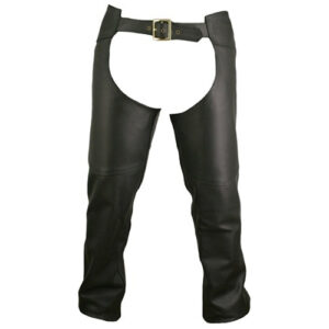 Men's Double Stitched Leather Chaps