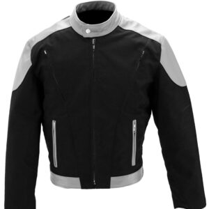 Men's Vented Leather & Cordura Motorcycle Jacket