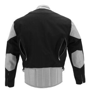 Men's Vented Leather & Cordura Motorcycle Jacket