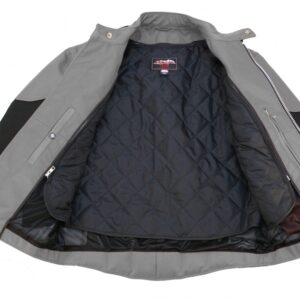 Men's Vented Leather & Cordura Motorcycle Jacket