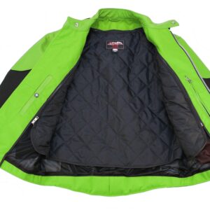 Men's Vented Leather & Cordura Motorcycle Jacket