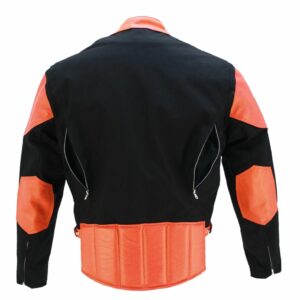 Men's Vented Leather & Cordura Motorcycle Jacket