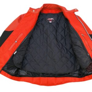 Men's Vented Leather & Cordura Motorcycle Jacket