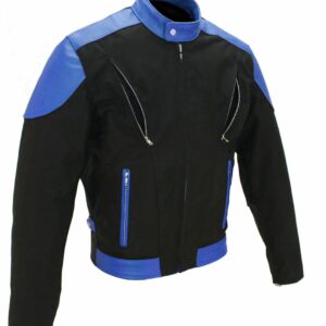 Men's Vented Leather & Cordura Motorcycle Jacket