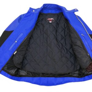 Men's Vented Leather & Cordura Motorcycle Jacket
