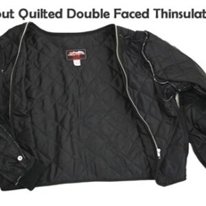 Men's Vented Leather & Cordura Jacket Thinsulate