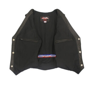 Women's Basic Leather Vest