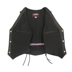 Women's Lace Side Leather Vest