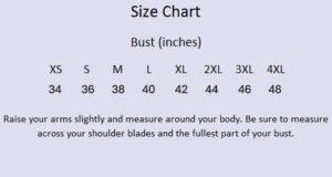 Women's Jacket Size Chart