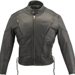 Men’s Vented Leather Jacket