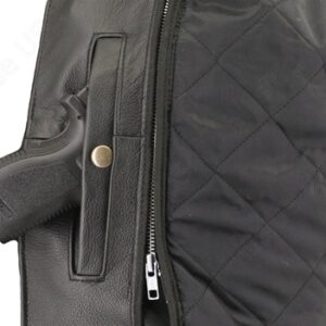 Men’s Vented Leather Jacket