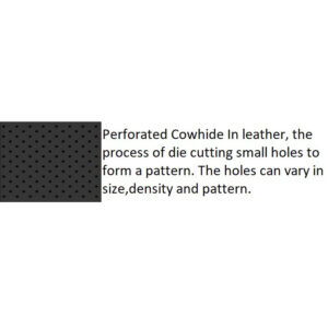 Hillside Perforated Cowhide