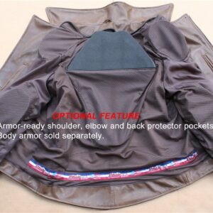 Men's Full Belted Brown Biker Jacket