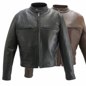 Men's Cafe Racer Leather Jacket