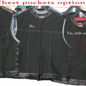Men's SOA Style Side Lace Cordura Vest Chest Pockets
