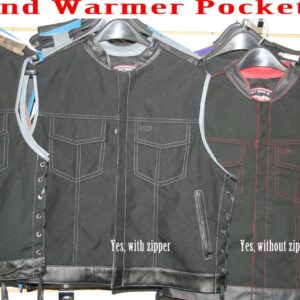 Men's SOA Style Side Lace Cordura Vest Hand Warmer Pockets