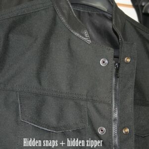 Men's SOA Style Side Lace Cordura Vest Hidden Snaps