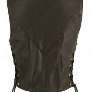 Women's Biker Vest with Laced Sides