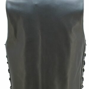 Men's "The Invader" Full Back Leather Vest