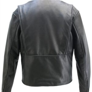Men's Cafe Racer Leather Jacket - Image 3