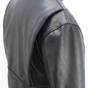 Men's Cafe Racer Leather Jacket - Image 4