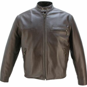 Men's Cafe Racer Horsehide Motorcycle Jacket - Image 2