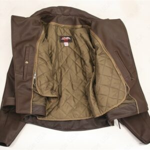 Men's Full Belted Brown Biker Jacket