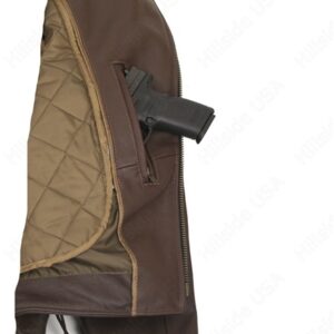 Men's Full Belted Brown Biker Jacket