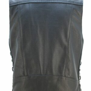 Men's Full Perforated Cruiser Biker Vest