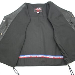 Men's Leather Denim Style Vest