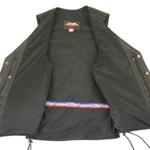 Men's Semi-Perforated Motorcycle Vest