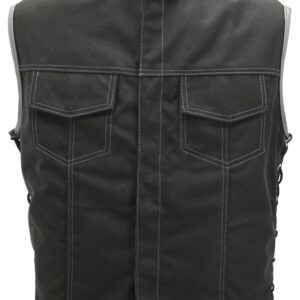 Men's SOA Style Side Lace Cordura Black with Grey Trim Vest