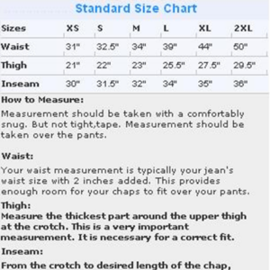 Men's Double Stitched Leather Chaps - Image 9