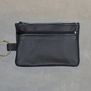 Leather Zipper Key Pouch