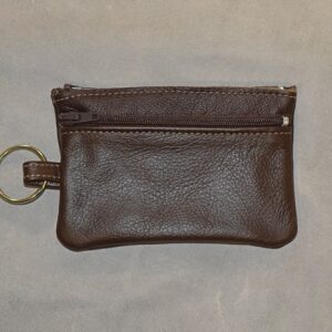 Leather Zipper Key Pouch