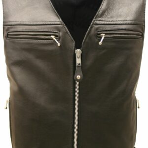 The Men's Elite Motorcycle Leather Vest