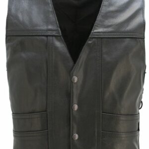 Motorcycle Full Back Cruiser Leather Vest