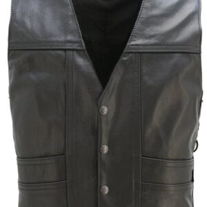 Motorcycle Full Back Cruiser Leather Vest