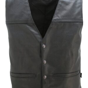 Seamless Back Panel Biker Vest