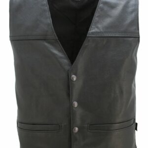 Seamless Back Panel Biker Vest